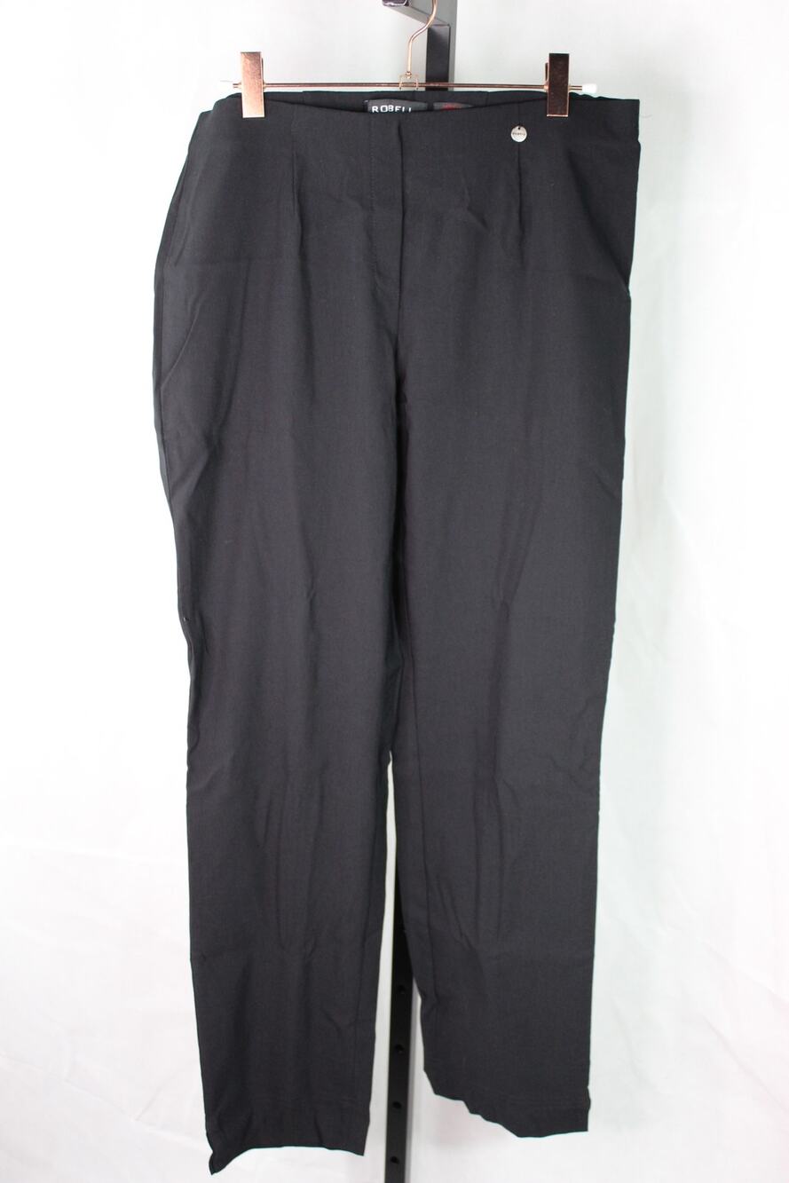 Robell Marie pull on pants black dress work career Euro 40 US 14 ankle cut